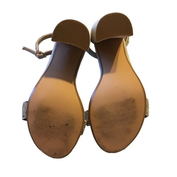 Suede Rhinestone Ankle Straps, Steve Madden Heels, Size 7.5 - Picture 9 of 9